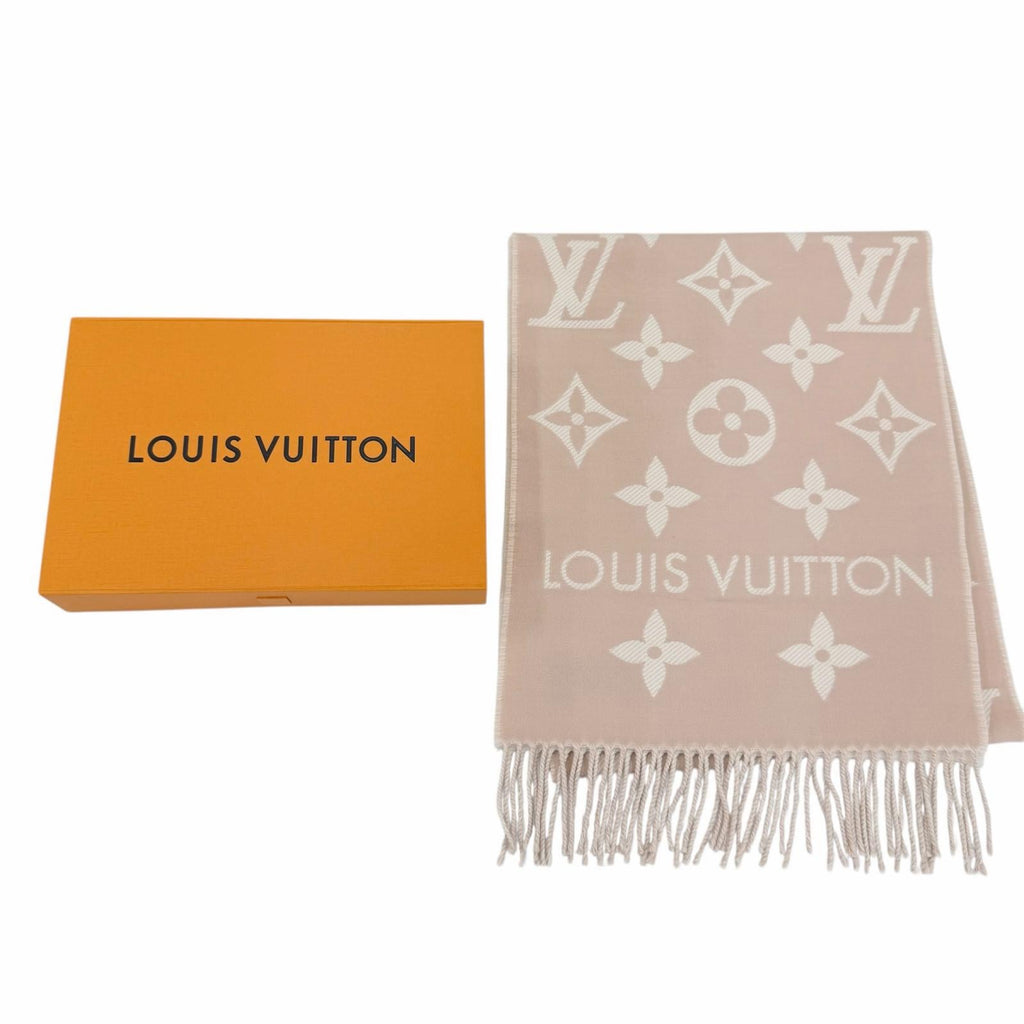 Excellent LOUIS VUITTON Scarf LV Essential Scarf wool Women M77854