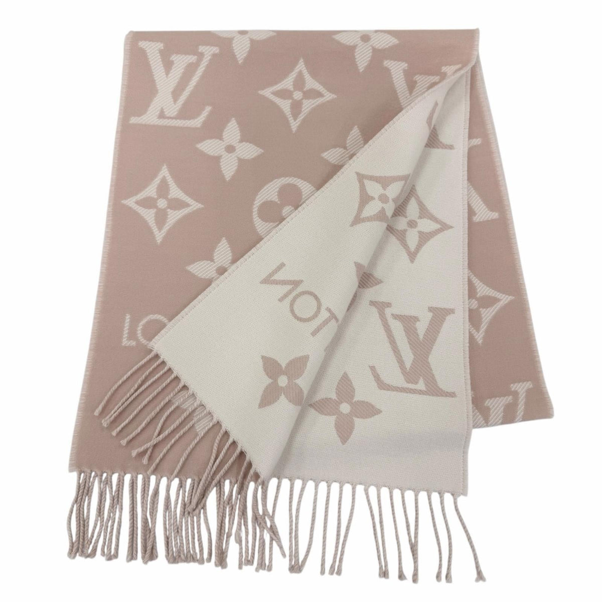 Excellent LOUIS VUITTON Scarf LV Essential Scarf wool Women M77854