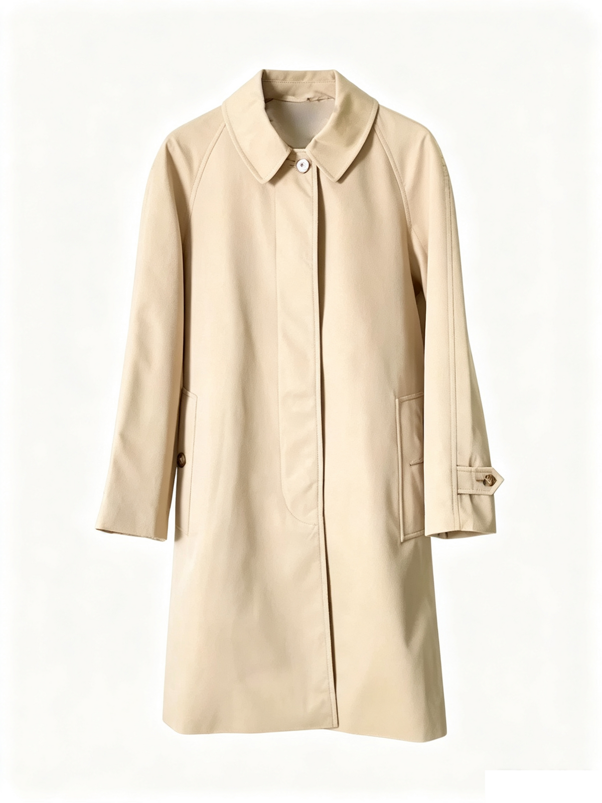 Classic Khaki Single Breasted Trench Coat