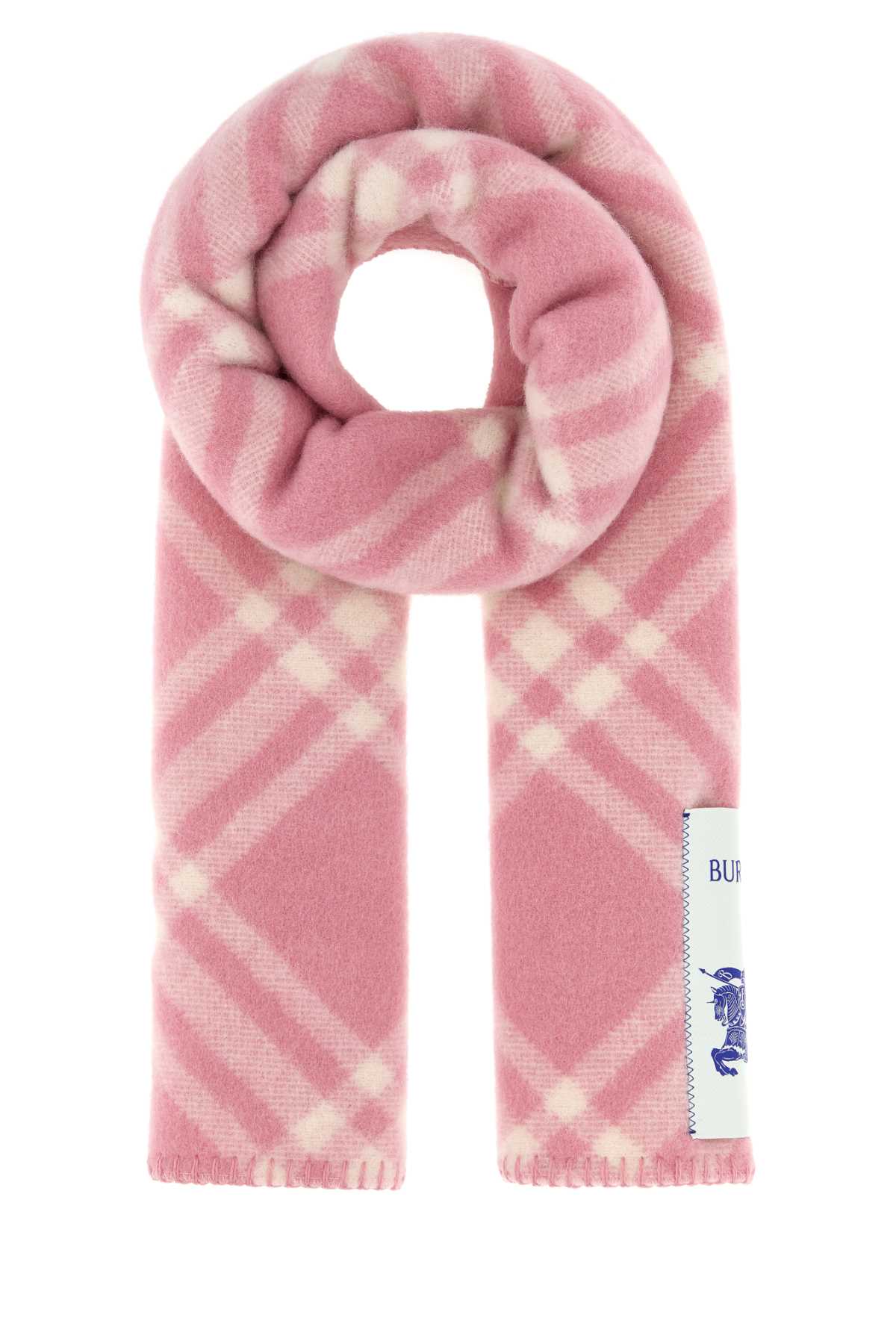 Burberry Unisex Embroidered Wool Scarf