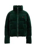 RALPH LAUREN WOMEN Corduroy Down Puffer Jacket Northwest Pine