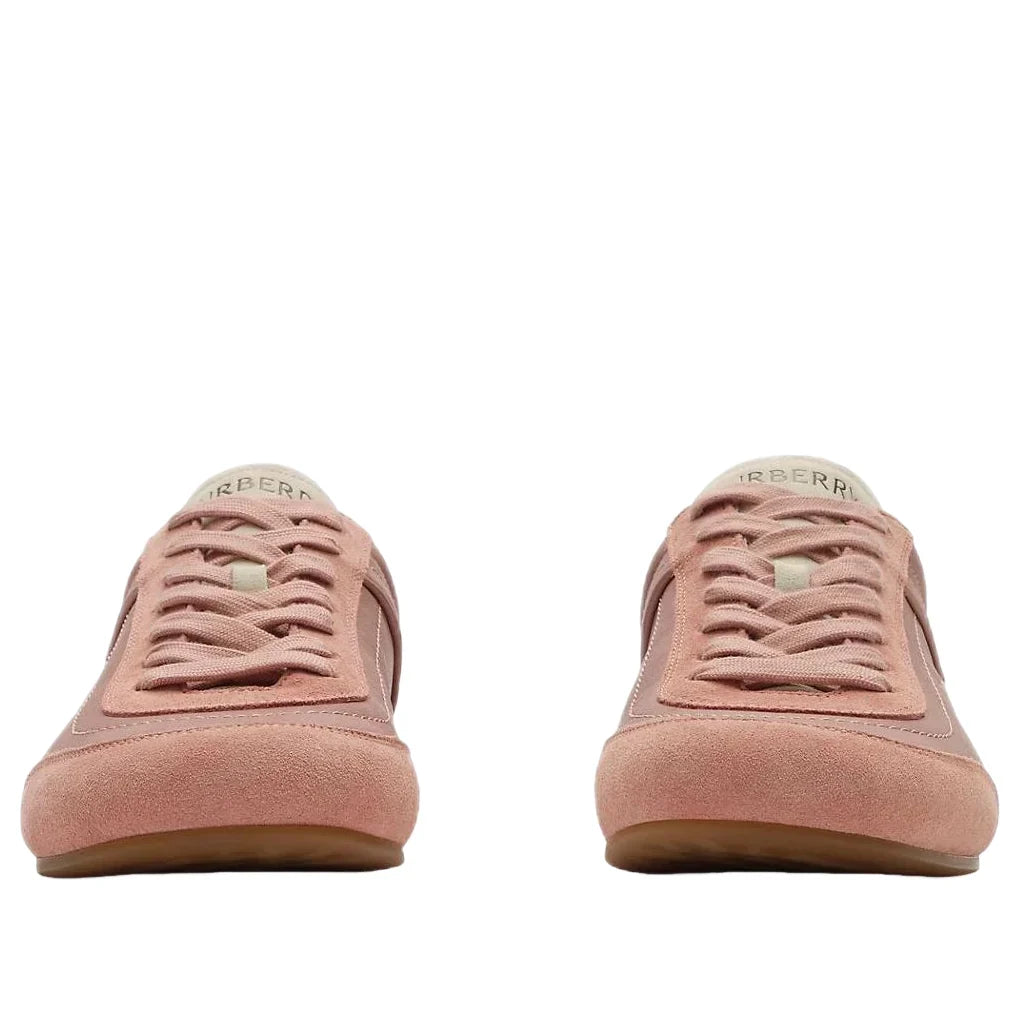 (WMNS) Burberry Leather Knight Runner Sneakers 'Dusky Rose Dove Beige' 81278051