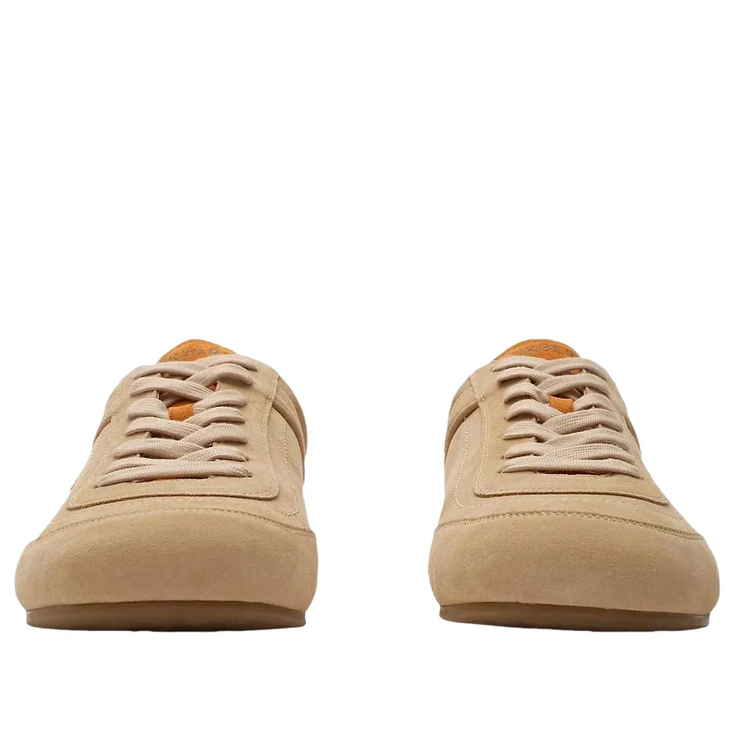 Burberry Leather Knight Runner Sneakers 'Flax Beige Pumpkin Orange' 81274771