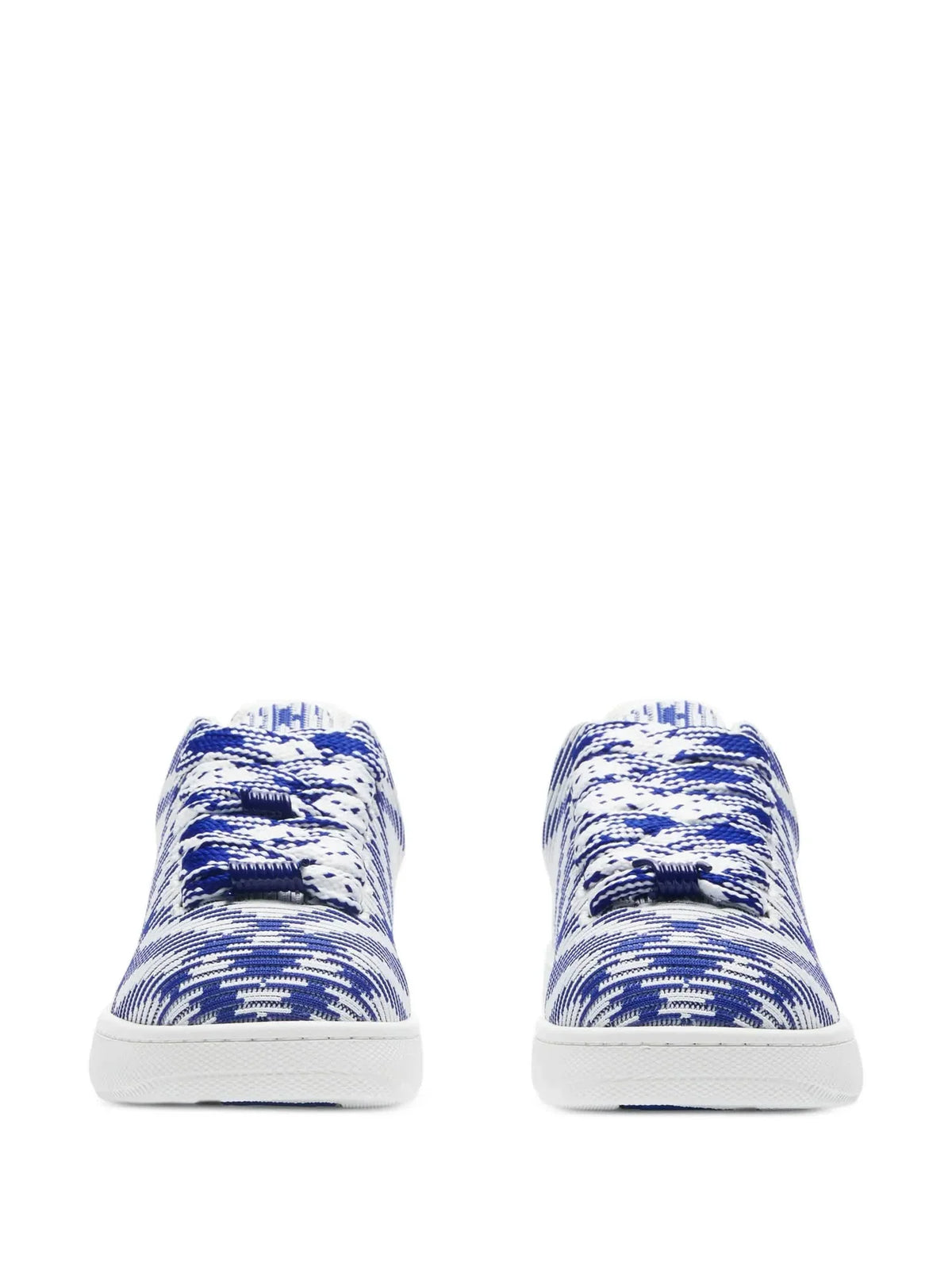 Burberry Box Checked Leather Sneakers