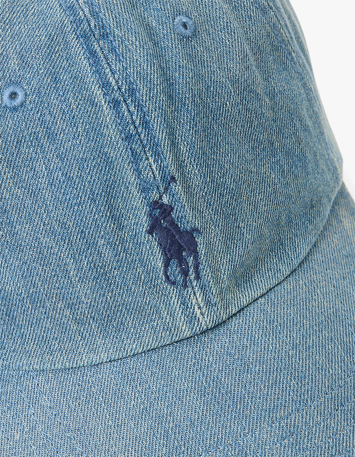 Indigo Denim Ball Cap - Light Wash Denim