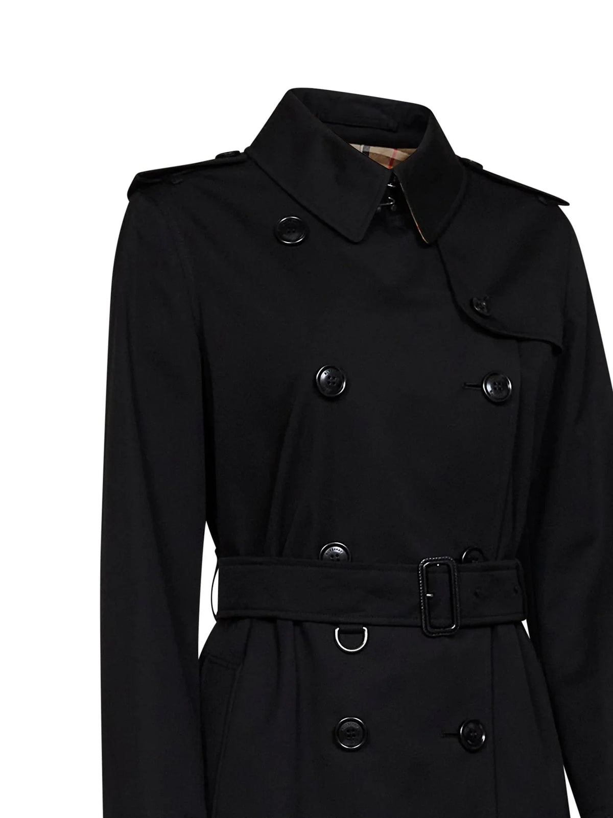 Burberry Kensington Trench Coat — Black