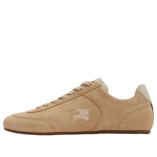 (WMNS) Burberry Leather Knight Runner Sneakers 'Flax Beige Dove Beige' 81278001